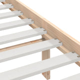 ZNTS Bed Frame without Mattress 90x190 cm Single Single Solid Wood 3101053