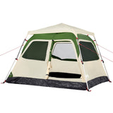 ZNTS Camping Tent Dome 4-Person Green Quick Release 4004230