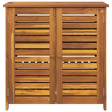 Garden Cabinet Natural 90 x 40 x 90cm Solid Acacia Wood 42001371