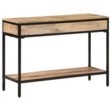 Console Table 100x35x70 cm Solid Rough Wood Mango 374077