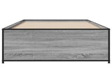 Bed Frame Grey Sonoma 80 x 200 cm Engineered Wood 8009098