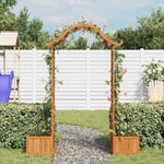 ZNTS Garden Pergola with Planter Solid Firwood 316388