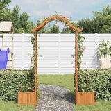 ZNTS Garden Pergola with Planter Solid Firwood 316388