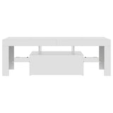 TV Cabinet with LED Lights High Gloss White 120x35x40 cm 804352