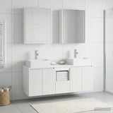Bathroom Cabinet Set 5 pcs White Engineered Wood 3406407