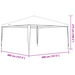 Party Tent 4x4 m Blue 48503
