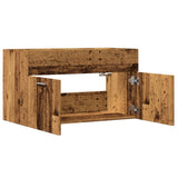 Bathroom Sink Cabinet Old Wood 90x38.5x46 cm Engineered Wood 856215