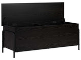 Storage Box Black Oak 100 x 40 x 49.5 cm Engineered Wood 8013680