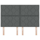 Headboard with Headboard Dark Grey 144 cm Faux Leather 3337913