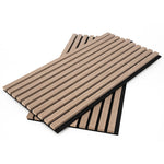 ZNTS WallArt Aku Acoustic Wall Panels Classic Oak 4 pcs 447593