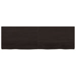 Bathroom Countertop Dark Brown 160x50x cm Treated Solid Wood 3156254