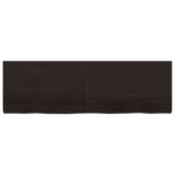 Bathroom Countertop Dark Brown 160x50x cm Treated Solid Wood 3156254