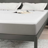 Mattress Topper White 160 x 200 x 3.5 cm Jaquard Fabric 4106217
