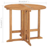 Outdoor Dining Set Teak Fine sanded teak hardwood Standard 3059978