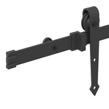 Sliding Door Hardware Kit 152.5 cm Steel Black 4009704