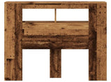 LED Headboard Old Wood 100x18.5x103.5 cm Engineered Wood 857682