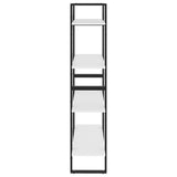 4-Tier Book Cabinet White 80x30x140 cm Engineered Wood 806457