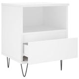 Bedside Cabinet White 40x35x50 cm Engineered Wood 830620