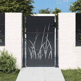 Garden Gate Anthracite 100x150 cm Steel Grass Design 153169