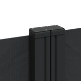 Retractable Side Awning Black 200x600 cm 4004654