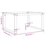 Coffee Table Legs O-Frame 80x70x43 cm Steel 357875