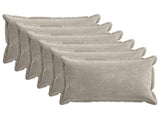 Cushion Cover 6 pcs HOUTEN Light Grey 50 x 80 cm 920150