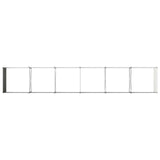 Raised Garden Bed Grey 480 x 80 x 55 cm cold-rolled steel 8006442
