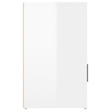 ZNTS Bedside Cabinet High Gloss White 50x36x60 cm Engineered Wood 816722