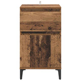 Bedside Cabinet Old Wood 40 x 35 x 70 cm Engineered Wood 881251