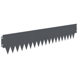 Lawn Edging 20 pcs 103 x 20 cm metal Anthracite 8008273