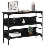 Console Table Black oak 100 x 32 x 75 cm Engineered wood 883555