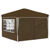 Pop-up Party Tent 288 x 288 x 245 cm Taupe Oxford Fabric 42019773