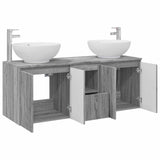 Bathroom Cabinet Set 3 pcs Grey Sonoma 49.5 x 44.5 x 65 cm 3405703