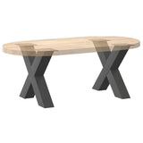 Coffee Table Legs X-Shaped 2 pcs Anthracite 50x cm Steel 4012958