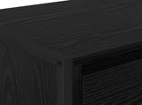 TV Cabinet Black Oak 100 x 36 x 49.5 cm Engineered Wood 886618