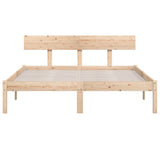 Bed Frame without Mattress Solid Wood 160x200 cm 810157