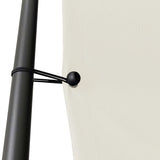 Gazebo White 3x3 m 180 g/m Fabric and Steel 362461