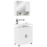 Bathroom Furniture Set 2 pcs White Engineered wood & Metal 3392933