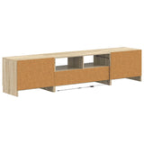 5 Piece LED TV Cabinet Sonoma Oak Engineered Wood 3417002
