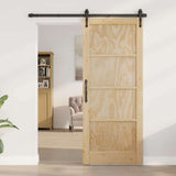 Interior Door ORKDAL Brown 83 x 202 cm Plywood 4102665