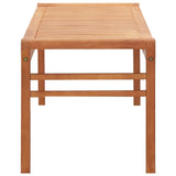 Bench Natural Solid eucalyptus wood 150 cm Durable Bench 47291
