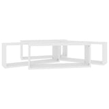 Wall Cube Shelf 4 pcs White 60x15x23 cm Engineered Wood 807134