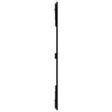 Wall Headboard Black 166x3x110 cm Solid Wood Pine 824962