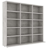 CD Cabinet Concrete Grey 100x23x89.5 cm Engineered Wood 801791