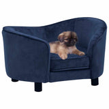 Dog Sofa Blue 69x49x40 cm Plush 171023