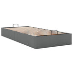 Ottoman Bed Frame without Mattress Dark Grey Single Fabric 3310917