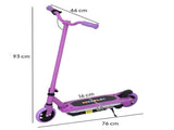 Electric Scooter for Kids 6-14 Years, with Colourful Lights, Purple T3398P349465