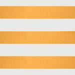 Retractable Awning Yellow and White 4x3 m Fabric and Aluminium 3154533