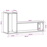 TV Cabinet 100 x 30 x 50 cm Old Wood Engineered Wood 8010910