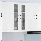 Wall Glass Cabinet LUCCA High Gloss White 60 x 31 x 100 cm 885179
